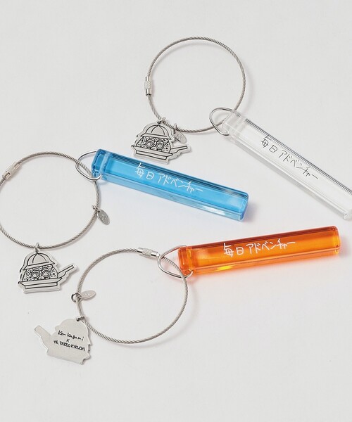 tk.TAKEO KIKUCHI（ティーケータケオキクチ）の「◆Ken Kagami×tk．TAKEO KIKUCHI 毎日アドベンチャーキーホルダー（キーケース/キーアクセサリー・メンズ・ライトオレンジ系/ブルー系その他/クリア・00）」の7枚目の写真