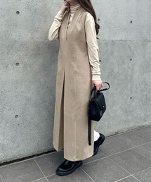 JUNOAH | スリットネックワンピース(ワンピース)