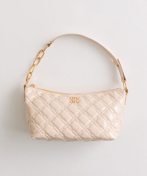 OLIVE des OLIVE(オリーブデオリーブ)の「エンブレム付きエナメルキルティングバッグ(ショルダーバッグ・レディース・アイボリー/サックスブルー/ブラック/ピンク・FREE)」の20枚目の写真