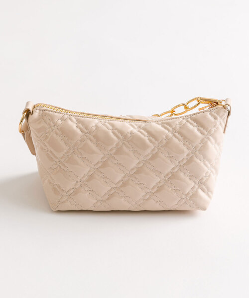 OLIVE des OLIVE(オリーブデオリーブ)の「エンブレム付きエナメルキルティングバッグ(ショルダーバッグ・レディース・アイボリー/サックスブルー/ブラック/ピンク・FREE)」の21枚目の写真