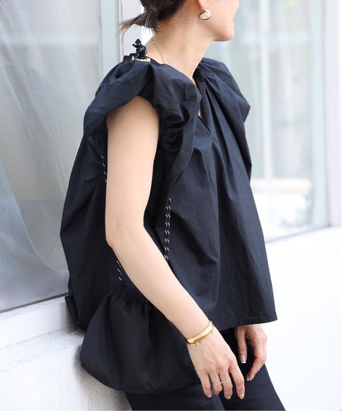 CELERI(セルリ)の「追加【CELERI/セルリ】COTTON PUFF ブラウス(シャツ/ブラウス・レディース・ホワイト/ブラック・FREE)」の14枚目の写真