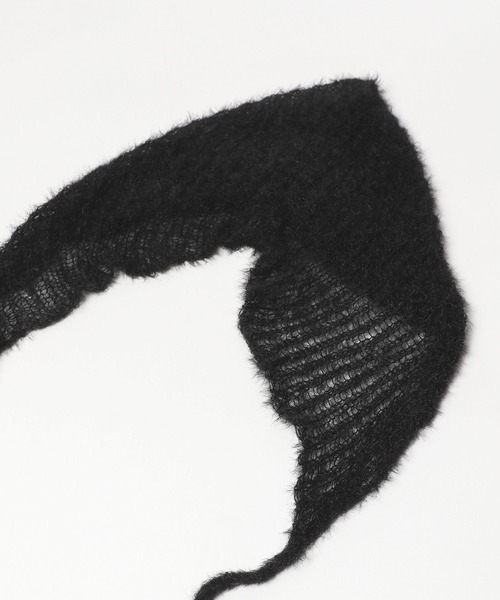 FOREVER 21(フォーエバー トゥエンティーワン)の「【2024FW】スカシニットバブーシュカ(ニットキャップ/ビーニー・レディース・ブラック/オフホワイト・FREE)」の11枚目の写真