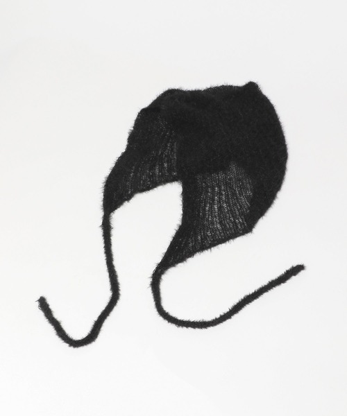 FOREVER 21(フォーエバー トゥエンティーワン)の「【2024FW】スカシニットバブーシュカ(ニットキャップ/ビーニー・レディース・ブラック/オフホワイト・FREE)」の15枚目の写真