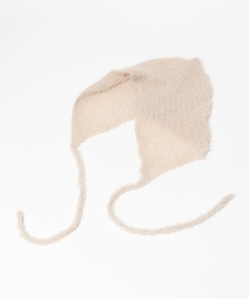 FOREVER 21(フォーエバー トゥエンティーワン)の「【2024FW】スカシニットバブーシュカ(ニットキャップ/ビーニー・レディース・ブラック/オフホワイト・FREE)」の16枚目の写真