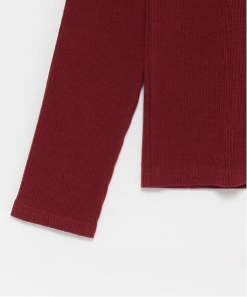 LOVETOXIC（ラブトキシック）の「【GOODPRICE/吸湿発熱】テレコインナー（Tシャツ/カットソー・キッズ・エンジ/ピンク/ブラック/マルチ/オフホワイト・S/M/L）」の15枚目の写真