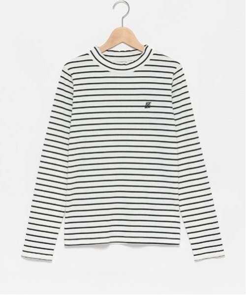 LOVETOXIC（ラブトキシック）の「【GOODPRICE/吸湿発熱】テレコインナー（Tシャツ/カットソー・キッズ・エンジ/ピンク/ブラック/マルチ/オフホワイト・S/M/L）」の21枚目の写真