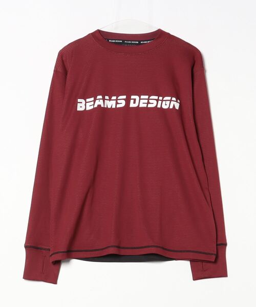 TIGORA by BEAMS DESIGN(ティゴラバイビームスデザイン)の「ティゴラ ビームス TIGORA BEAMS ドライロングTシャツ(Tシャツ/カットソー・メンズ・レッド・S/M/L/LL)」の1枚目の写真