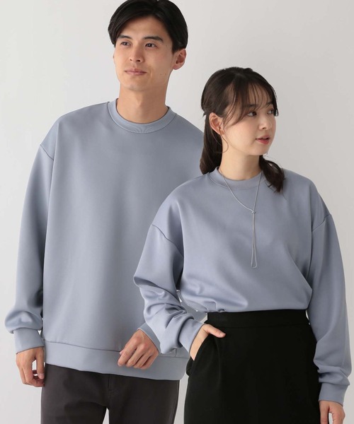 GLOBAL WORK Smile Seed Store（グローバルワーク スマイルシードストア）の「上品スウェットクルー/129705（スウェット・メンズ・チャコール/ベージュ/アイボリー/ブラック/ブルー系その他/スカイブルー・SMALL/MEDIUM/LARGE/X-LARGE）」の6枚目の写真