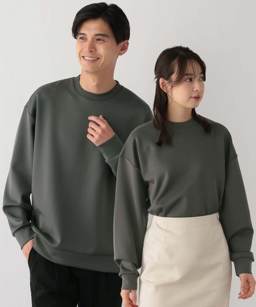 GLOBAL WORK Smile Seed Store（グローバルワーク スマイルシードストア）の「上品スウェットクルー/129705（スウェット・メンズ・チャコール/ベージュ/アイボリー/ブラック/ブルー系その他/スカイブルー・SMALL/MEDIUM/LARGE/X-LARGE）」の4枚目の写真