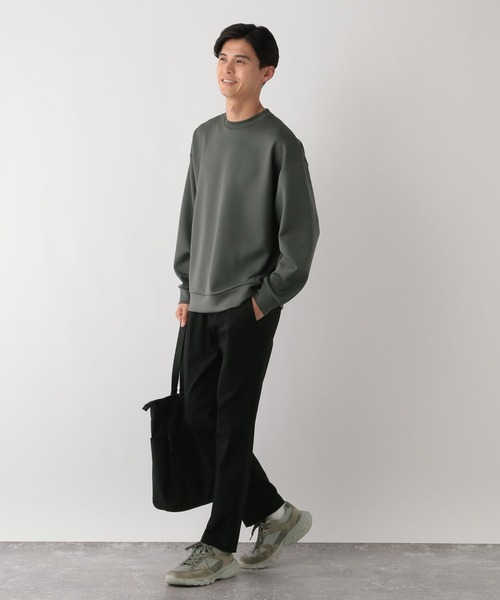 GLOBAL WORK Smile Seed Store（グローバルワーク スマイルシードストア）の「上品スウェットクルー/129705（スウェット・メンズ・チャコール/ベージュ/アイボリー/ブラック/ブルー系その他/スカイブルー・SMALL/MEDIUM/LARGE/X-LARGE）」の10枚目の写真