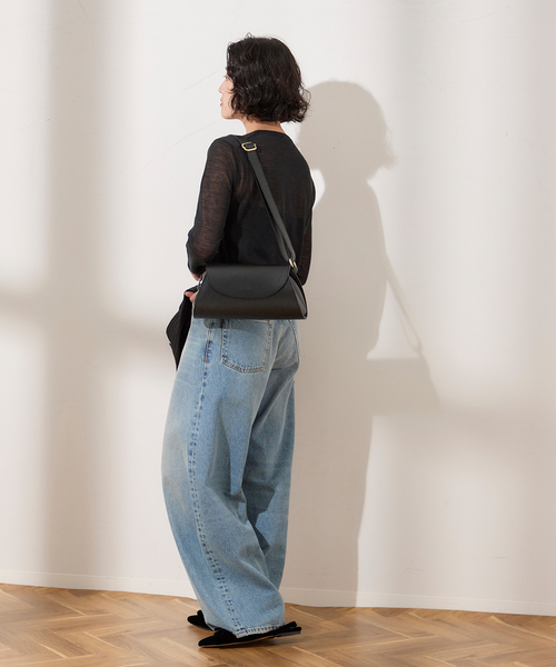 journal standard L'essage（ジャーナルスタンダードレサージュ）の「ARLES シアープルオーバー（ニット/セーター・レディース・ブラック/ブラウン/ライトグリーン・FREE）」の6枚目の写真