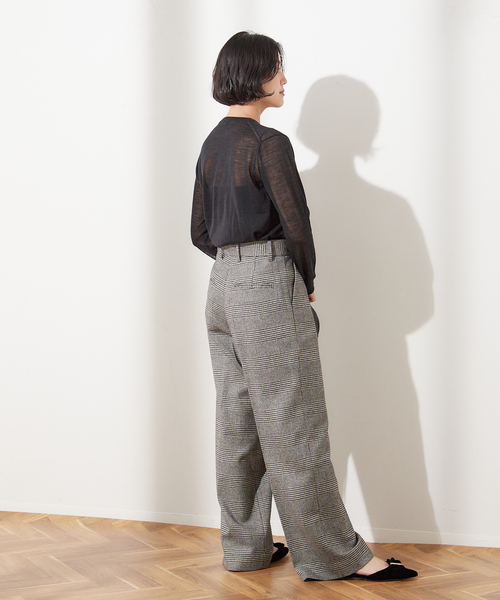 journal standard L'essage（ジャーナルスタンダードレサージュ）の「ARLES シアープルオーバー（ニット/セーター・レディース・ブラック/ブラウン/ライトグリーン・FREE）」の10枚目の写真