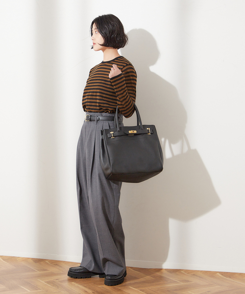 journal standard L'essage（ジャーナルスタンダードレサージュ）の「ARLES シアープルオーバー（ニット/セーター・レディース・ブラック/ブラウン/ライトグリーン・FREE）」の17枚目の写真