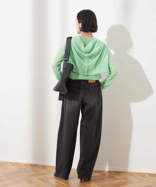 journal standard L'essage（ジャーナルスタンダードレサージュ）の「ARLES シアープルオーバー（ニット/セーター・レディース・ブラック/ブラウン/ライトグリーン・FREE）」の22枚目の写真