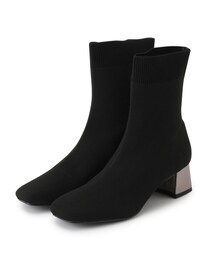 ITS'DEMO | 【フィット感◎／太めヒール／M・Lサイズ展開】ニットブーツ(ブーツ)