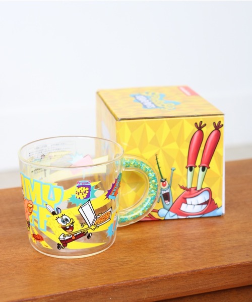 SiNCERE(シンシア)の「〈SPONGEBOB/スポンジボブ〉GLASS MUG/グラスマグ(グラス/マグカップ/タンブラー・レディース・ピンク/イエロー・ONE SIZE)」の2枚目の写真