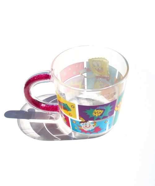 SiNCERE(シンシア)の「〈SPONGEBOB/スポンジボブ〉GLASS MUG/グラスマグ(グラス/マグカップ/タンブラー・レディース・ピンク/イエロー・ONE SIZE)」の9枚目の写真