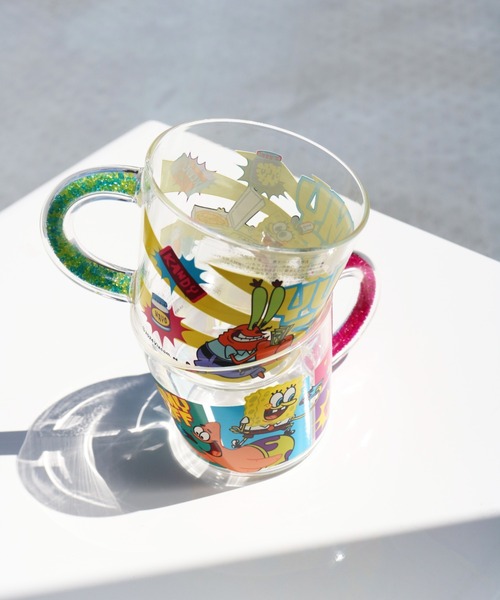 SiNCERE(シンシア)の「〈SPONGEBOB/スポンジボブ〉GLASS MUG/グラスマグ(グラス/マグカップ/タンブラー・レディース・ピンク/イエロー・ONE SIZE)」の15枚目の写真