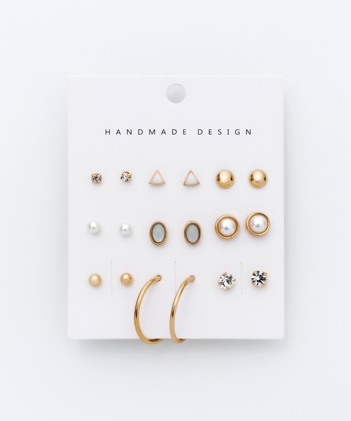ciite'(シーテ)の「ピアス 9セット / pierce 9 set(ピアス(両耳用)・レディース・ゴールド/シルバー・FREE)」の1枚目の写真
