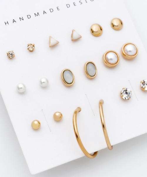 ciite'(シーテ)の「ピアス 9セット / pierce 9 set(ピアス(両耳用)・レディース・ゴールド/シルバー・FREE)」の5枚目の写真