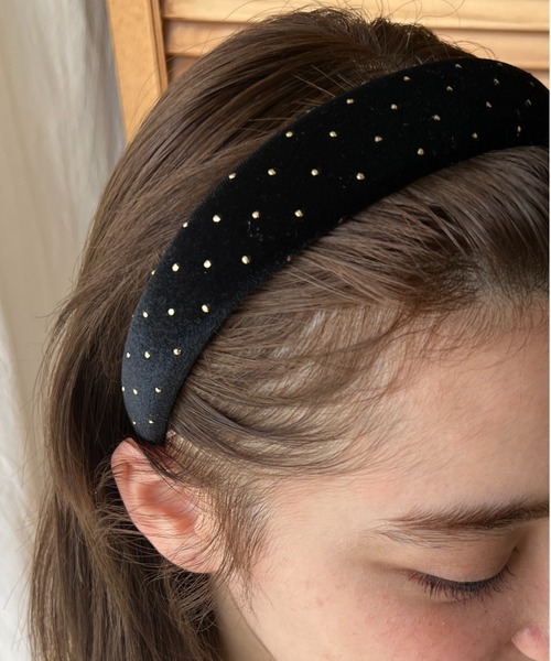 ciite'(シーテ)の「ベロアドット幅広カチューシャ(カチューシャ・レディース・ブルー/ブラウン/ワイン/ブラック/ベージュ・FREE)」の20枚目の写真
