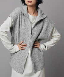 RASW（ラス）の「[RASW]ダブルジップハイネックニットベスト（ベスト）」