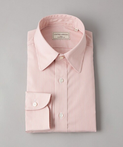 【セール】イージーケア ファンシーストライプ ラウンド レギュラーカラーシャツ -抗菌防臭-（シャツ/ブラウス）｜UNITED ARROWS（ユナイテッドアローズ）