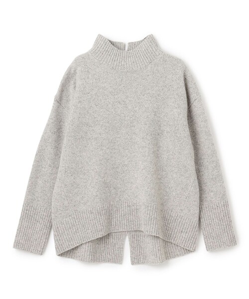 UNFILO(アンフィーロ)の「カシミヤブレンド ハイネックニット(ニット/セーター・レディース・ネイビー系/アイボリー系/ブラック系1/スカイブルー系/オレンジ系/ベージュ系/ライトグレー系/ライトグレー系1・SMALL/MEDIUM)」の2枚目の写真