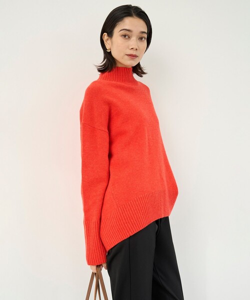 UNFILO(アンフィーロ)の「カシミヤブレンド ハイネックニット(ニット/セーター・レディース・ネイビー系/アイボリー系/ブラック系1/スカイブルー系/オレンジ系/ベージュ系/ライトグレー系/ライトグレー系1・SMALL/MEDIUM)」の14枚目の写真
