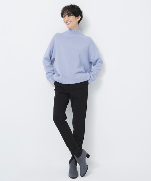 UNFILO(アンフィーロ)の「カシミヤブレンド ハイネックニット(ニット/セーター・レディース・ネイビー系/アイボリー系/ブラック系1/スカイブルー系/オレンジ系/ベージュ系/ライトグレー系/ライトグレー系1・SMALL/MEDIUM)」の17枚目の写真