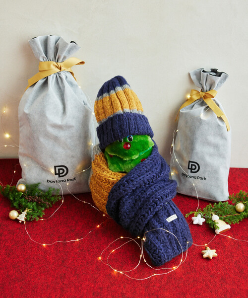 FREAK'S STORE(フリークスストア)の「HAND KNIT LONG MUFFLER(マフラー・メンズ・サックスブルー/ネイビー/ブラック・ONE SIZE)」の15枚目の写真