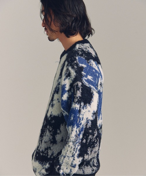 JACKROSE(ジャックローズ)の「JE スプラッシュジャガードクルーニット(ニット/セーター・メンズ・ブラック系2/ブラック・M/L)」の5枚目の写真