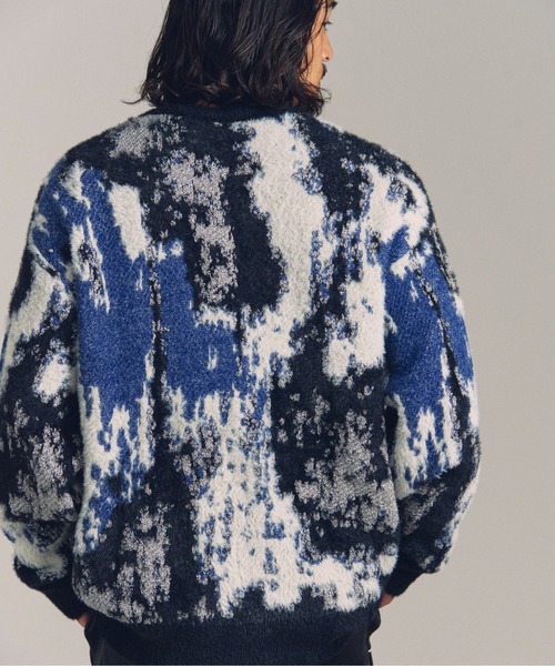 JACKROSE(ジャックローズ)の「JE スプラッシュジャガードクルーニット(ニット/セーター・メンズ・ブラック系2/ブラック・M/L)」の8枚目の写真