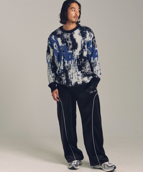 JACKROSE(ジャックローズ)の「JE スプラッシュジャガードクルーニット(ニット/セーター・メンズ・ブラック系2/ブラック・M/L)」の13枚目の写真