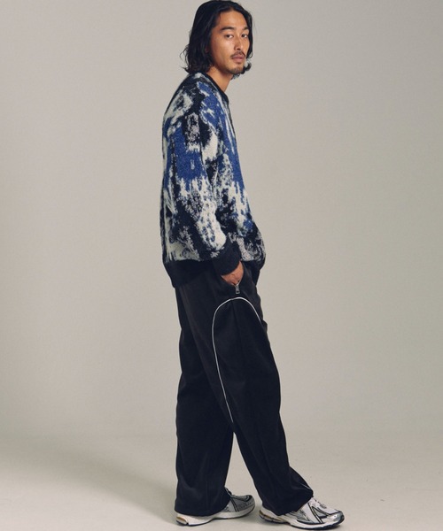 JACKROSE(ジャックローズ)の「JE スプラッシュジャガードクルーニット(ニット/セーター・メンズ・ブラック系2/ブラック・M/L)」の14枚目の写真