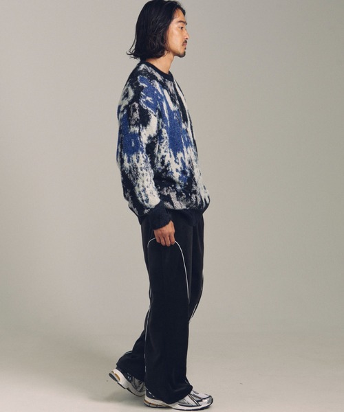 JACKROSE(ジャックローズ)の「JE スプラッシュジャガードクルーニット(ニット/セーター・メンズ・ブラック系2/ブラック・M/L)」の15枚目の写真