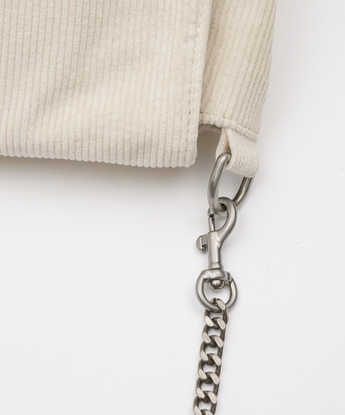 INTER FACTORY（インターファクトリー）の「AINA -　2WAYコーデュロイバッグ　GOSSIP CLUB made in INTER FACTORY（ショルダーバッグ・レディース・グリーン/アイボリー・FREE）」の14枚目の写真