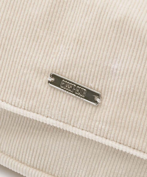 INTER FACTORY（インターファクトリー）の「AINA -　2WAYコーデュロイバッグ　GOSSIP CLUB made in INTER FACTORY（ショルダーバッグ・レディース・グリーン/アイボリー・FREE）」の15枚目の写真