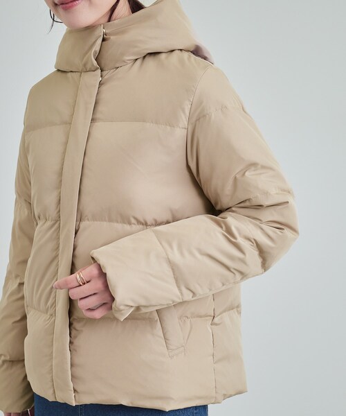 DRESKIP（ドレスキップ）の「◆【洗える/撥水】10の欲張りを満たす ボリューム襟 ダウンジャケット（ダウンジャケット/コート・レディース・ブラック/ブラウン系その他/ナチュラル・02/03/04）」の21枚目の写真