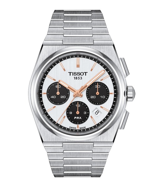 [ティソ] TISSOT PRX ピーアールエックス オートマティック クロノグラフ（アナログ腕時計）｜TISSOT（ティソ）