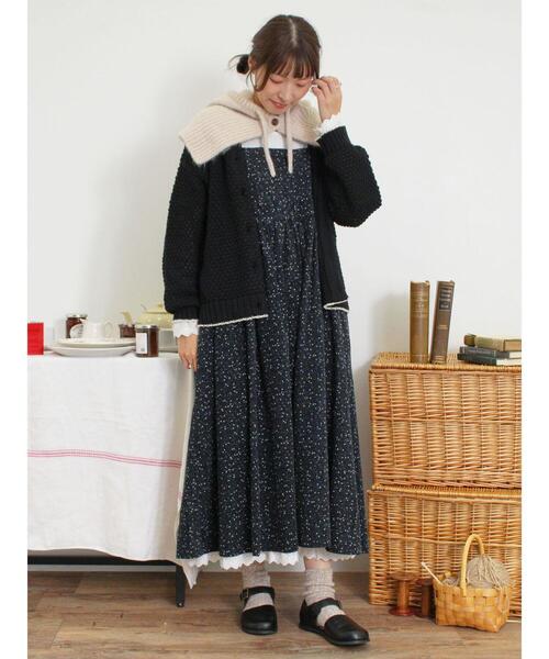 Samansa Mos2(サマンサ モスモス)の「モヘヤ調バラクラバ(ストール/ショール・レディース・オフホワイト/モカ・F)」の9枚目の写真