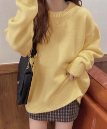 Doula Doula（ドゥーラドゥーラ）の「クルーネックニットプルオーバー（ニット/セーター・レディース）」