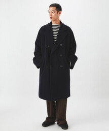 Orcival オーシバル　メンズウールコート　濃紺/サイズ5(メンズL相当) Orcival オーシバル メンズウールコート 濃紺/サイズ5(メンズL