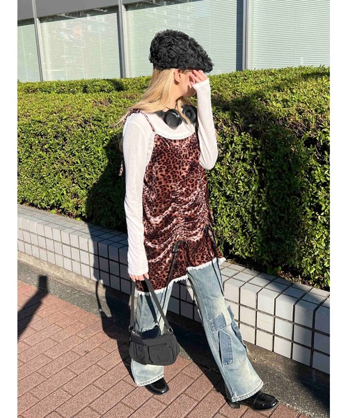 WC(ダブル シー)の「ローズモチーフハンチング(ハンチング/ベレー帽・レディース・アイボリー/ブラック・FREE)」の17枚目の写真