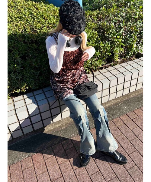 WC(ダブル シー)の「ローズモチーフハンチング(ハンチング/ベレー帽・レディース・アイボリー/ブラック・FREE)」の18枚目の写真