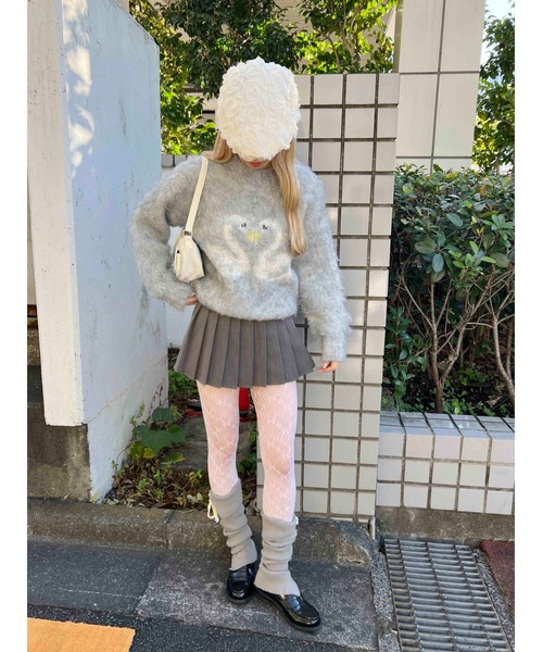 WC(ダブル シー)の「ローズモチーフハンチング(ハンチング/ベレー帽・レディース・アイボリー/ブラック・FREE)」の8枚目の写真