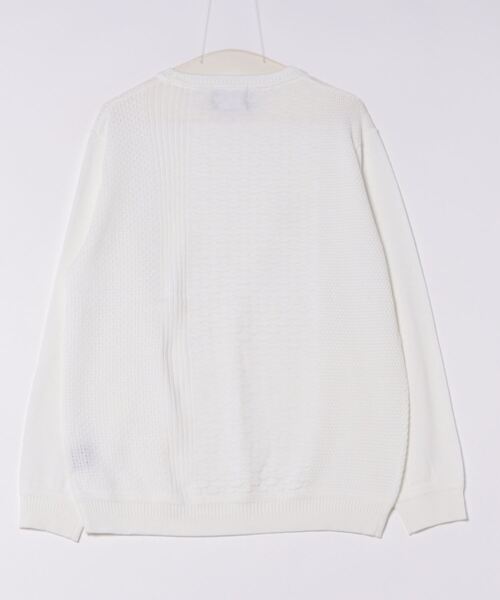 RATTLE TRAP（ラトルトラップ）の「ハイゲージ(12GG)ウール混ニット（ニット/セーター・メンズ・ブラック/ホワイト/ベージュ系その他・M/L/LL）」の16枚目の写真