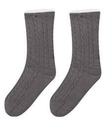 AMPHI（アンフィ）の「ルームソックス　アラン柄ニット（ソックス/靴下）」