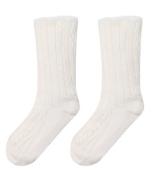 AMPHI（アンフィ）の「ルームソックス　アラン柄ニット（ソックス/靴下）」