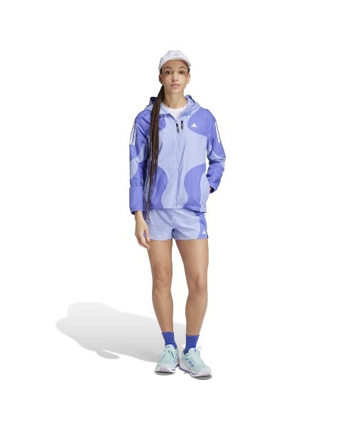 adidas(アディダス)の「アディダス adidas オウン ザ ラン ベース WIND. RDY ジャケット(ナイロンジャケット・レディース・ブルー・S/M/L/XL)」の6枚目の写真